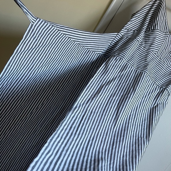 NWT Black and White Stripe Spaghetti Strap Dress - Picture 10 of 12